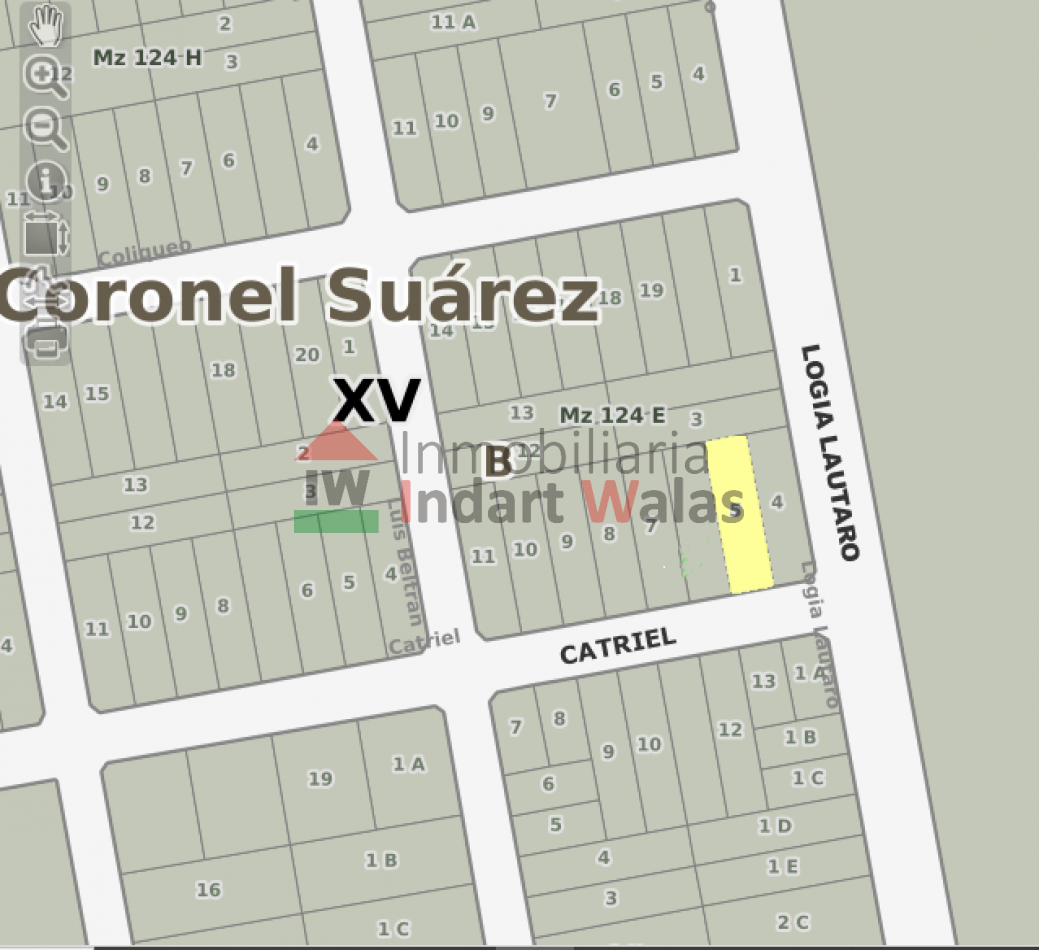 TERRENO CALLE CATRIEL 216